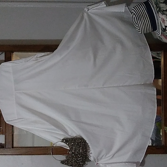 WHITE SHIRT DRESS - Picture 7 of 10